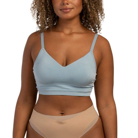 WARNERS Dusty Blue Easy Does It Allover Smooth Wireless Comfort Bra - Picture 1 of 2